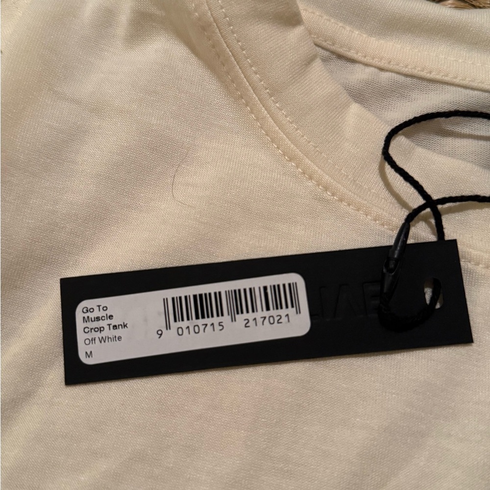 Oner Active NWT go to muscle crop tank in off white women’s size medium - Picture 7 of 13